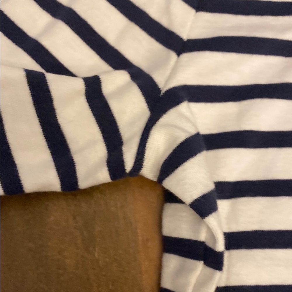 J Crew XXL navy/white women’s top - Picture 7 of 9